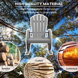 Fir Wood Adirondack Reclining Rocking Armchair - Velmora