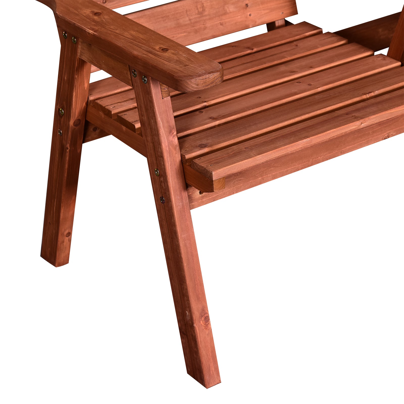 Fir Wood Convertible 2 to 3 Seater Outdoor Garden Bench - Velmora