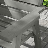 Fir Wood Convertible 2 to 3 Seater Outdoor Garden Bench - Velmora