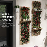 Fir Wood Flower Stand With Shelves 60cm Wide in Set Of 2 - Velmora