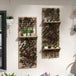 Fir Wood Flower Stand With Shelves 60cm Wide in Set Of 2 - Velmora