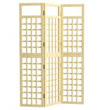 Fir Wood Foldable Garden Privacy Screen 120cm Wide - Velmora