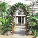 Fir Wood Outdoor Garden Arch Trellis 200cm High - Velmora