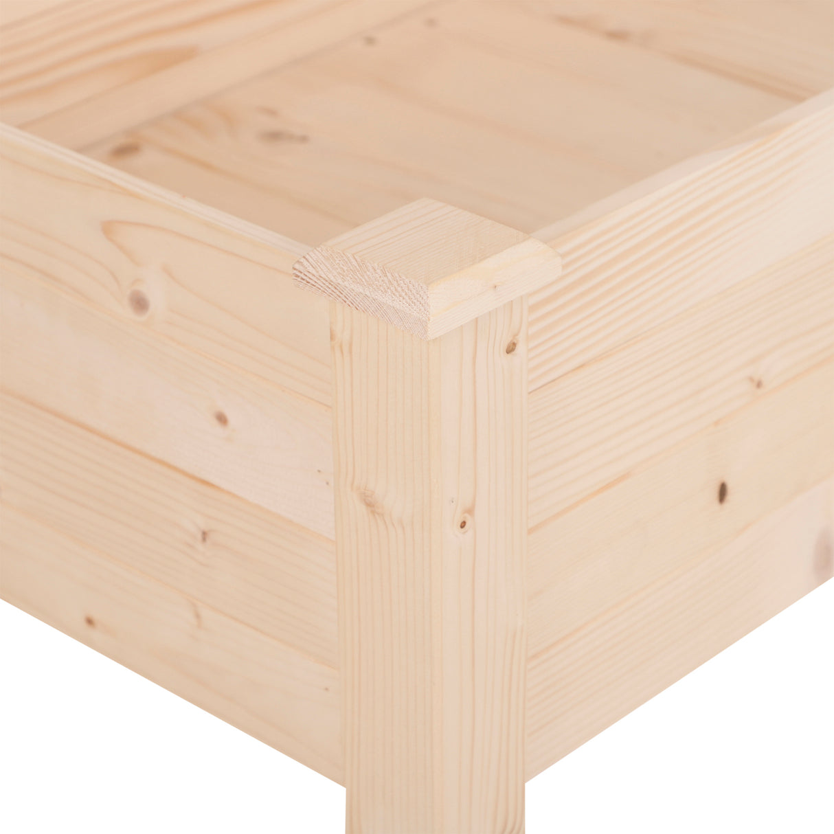 Fir Wood Outdoor Garden Planter Box 122.5cm Wide - Velmora