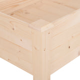 Fir Wood Outdoor Garden Planter Box 122.5cm Wide - Velmora