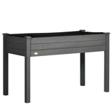 Fir Wood Outdoor Garden Planter Box 122.5cm Wide - Velmora