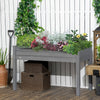 Fir Wood Outdoor Garden Planter Box 122.5cm Wide - Velmora