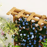 Fir Wood Outdoor Garden Planter Box 64cm Wide - Velmora