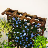 Fir Wood Outdoor Garden Planter Box 64cm Wide - Velmora