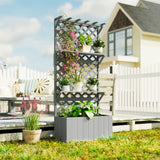 Fir Wood Outdoor Garden Planter Box 76cm Wide - Velmora