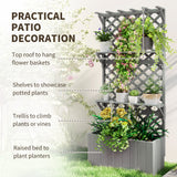 Fir Wood Outdoor Garden Planter Box 76cm Wide - Velmora