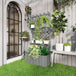 Fir Wood Outdoor Garden Planter Box 76cm Wide - Velmora