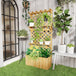 Fir Wood Outdoor Garden Planter Box 76cm Wide - Velmora