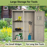 Fir Wood Outdoor Garden Shed With Two Windows - Velmora