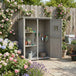 Fir Wood Outdoor Garden Shed With Two Windows - Velmora