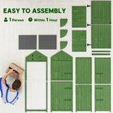 Fir Wood Outdoor Garden Storage Shed 77cm Wide - Velmora