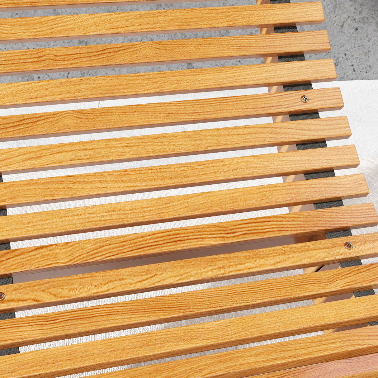 Fir Wood Outdoor Rocking Chair With Slatted Seat - Velmora
