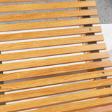 Fir Wood Outdoor Rocking Chair With Slatted Seat - Velmora