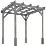 Fir Wood Pergola 200cm Width x 200cm Depth - Velmora