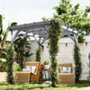 Fir Wood Pergola 200cm Width x 200cm Depth - Velmora