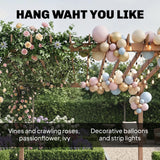 Fir Wood Pergola Gazebo Grape Trellis 360cm Width x 300cm Depth - Velmora