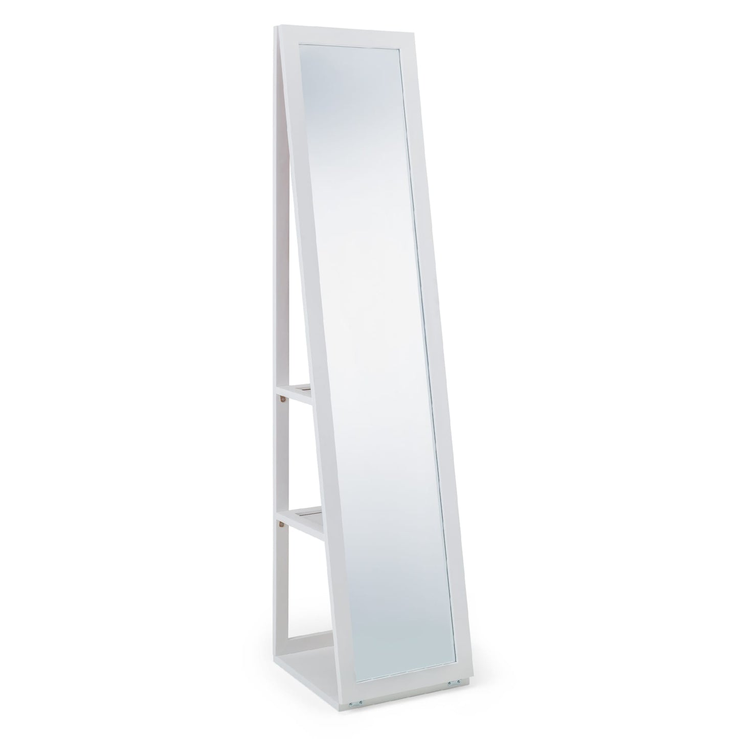 Floor Standing Mirror With Storage - Fresco