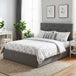 Frosted Velvet Double Ottoman Storage Bed 141cm Wide - Velmora