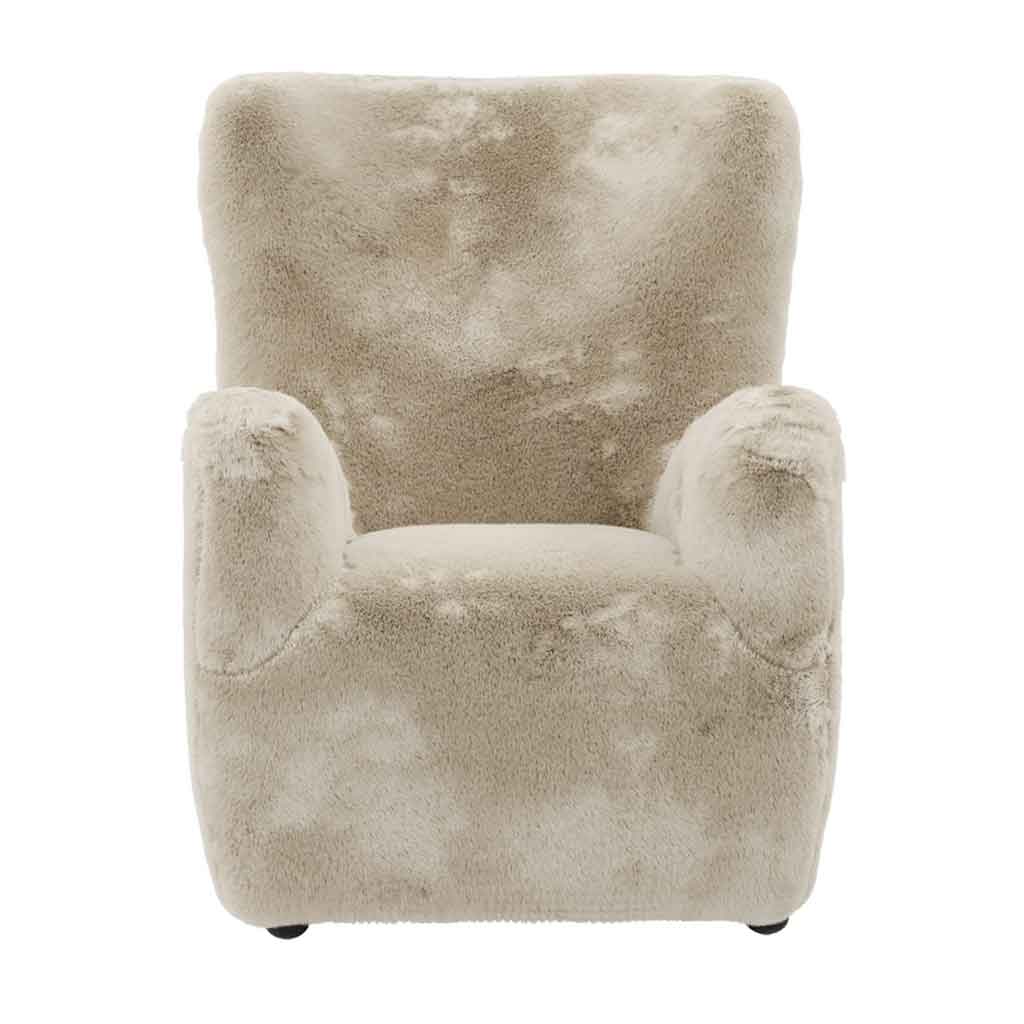 Fur Fabric Occasional Chair - Bear