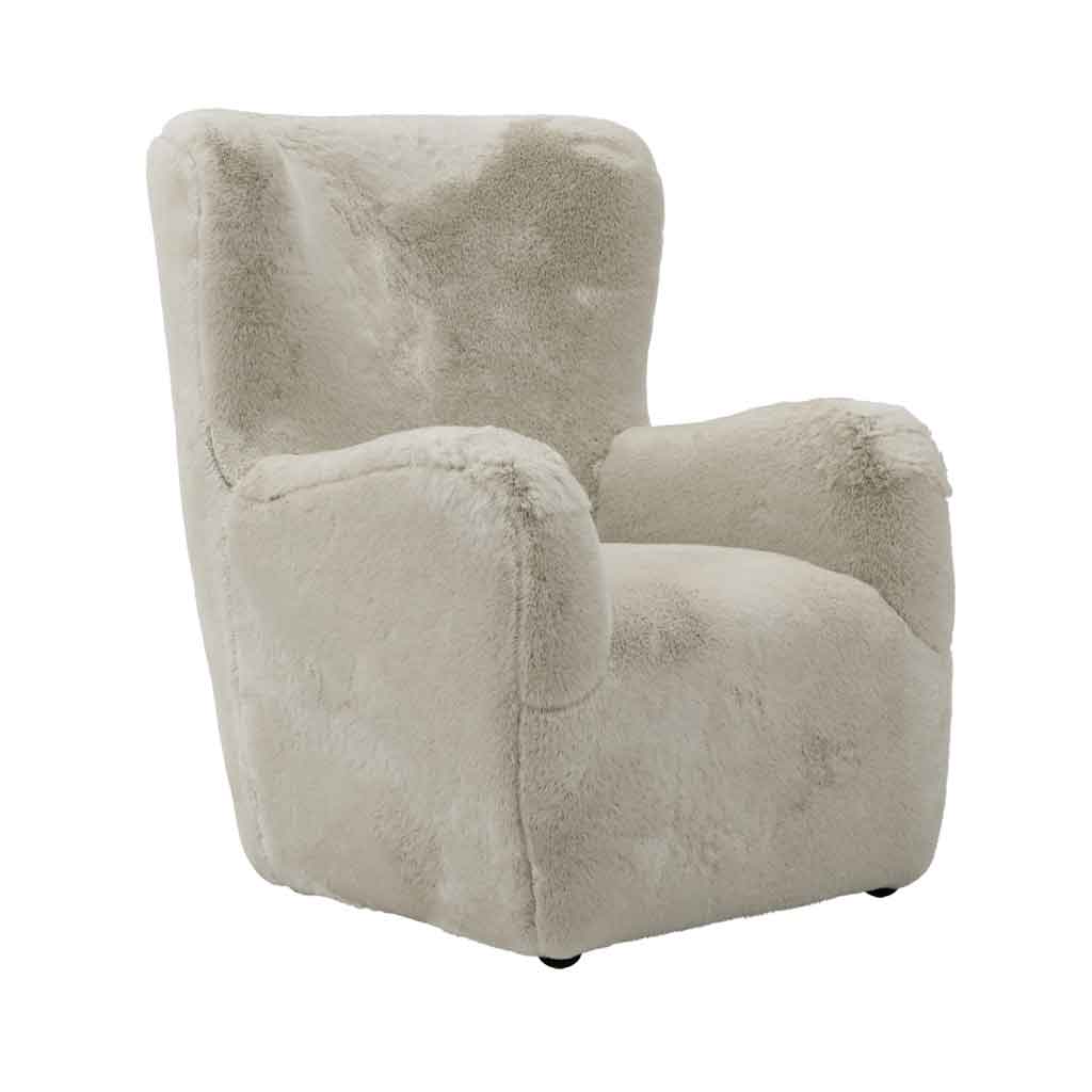 Fur Fabric Occasional Chair - Bear