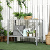 Galvanised Steel 2 Tier Plant Stand 107cm Wide - Velmora