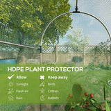 Galvanised Steel Frame Garden Fruit Greenhouse 120cm Length With Zipped Door - Velmora