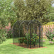 Galvanised Steel Frame Garden Fruit Greenhouse 240cm Length With Zipped Door - Velmora