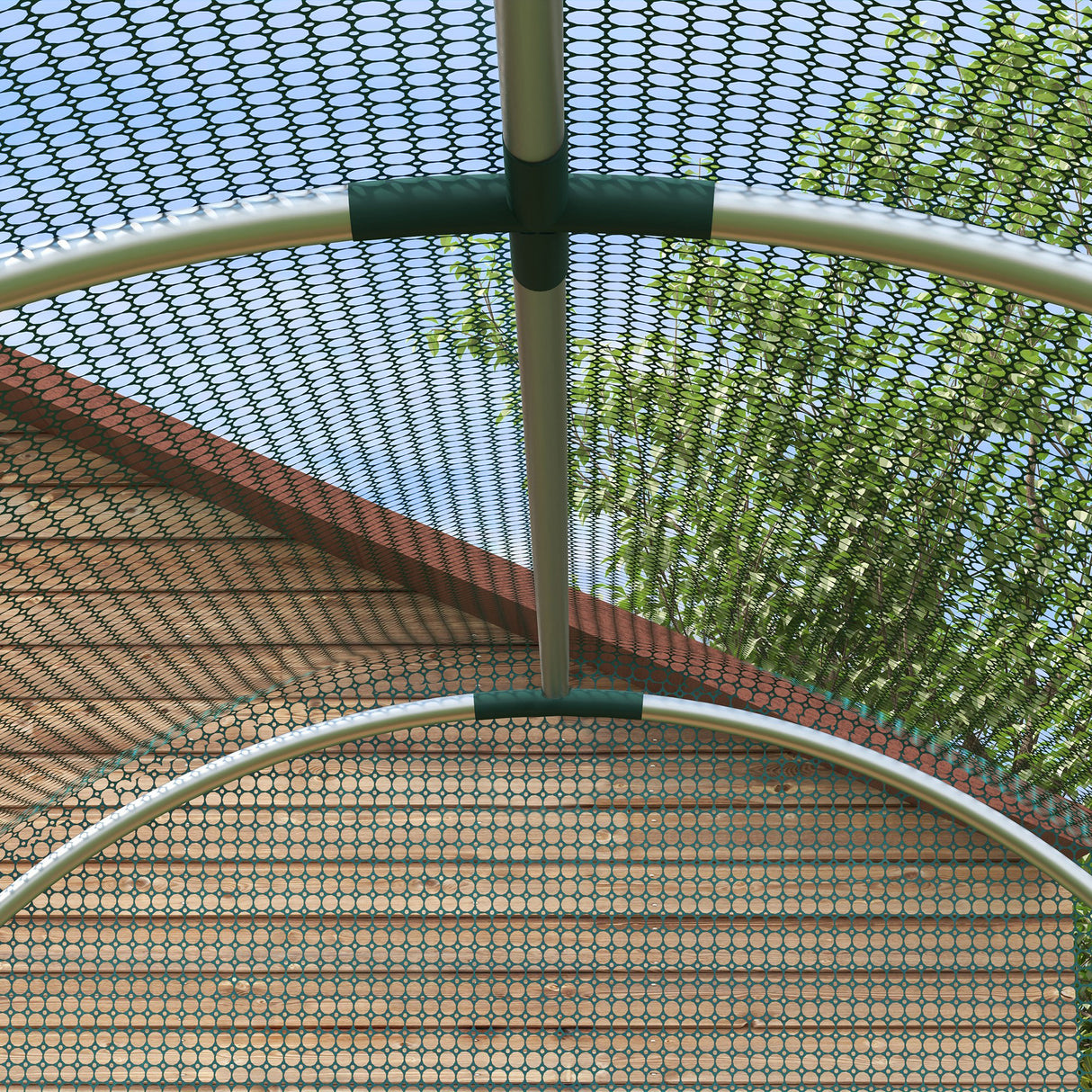 Galvanised Steel Frame Garden Fruit Greenhouse 240cm Length With Zipped Door - Velmora