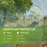 Galvanised Steel Frame Garden Fruit Greenhouse 240cm Length With Zipped Door - Velmora