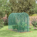 Galvanised Steel Frame Garden Fruit Greenhouse 240cm Length With Zipped Door - Velmora