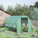 Galvanised Steel Frame Garden Greenhouse 200cm Wide With 6 Windows - Velmora