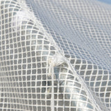 Galvanised Steel Frame Garden Greenhouse 200cm Wide With 6 Windows - Velmora