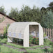 Galvanised Steel Frame Garden Greenhouse 200cm Wide With 6 Windows - Velmora