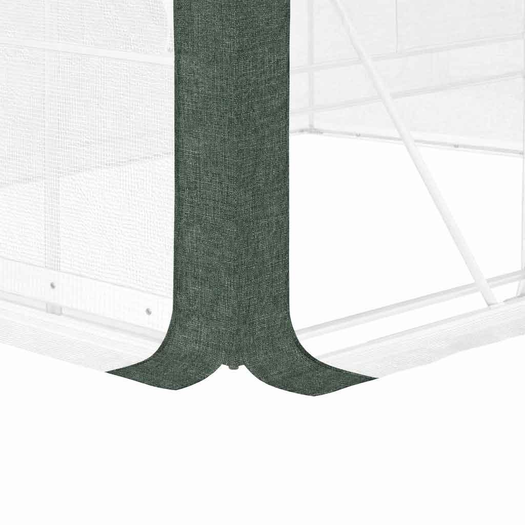 Galvanised Steel Frame Garden Greenhouse 296cm Length - Velmora