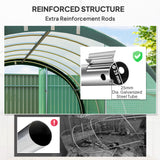 Galvanised Steel Frame Garden Greenhouse 300cm Length - Velmora