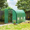 Galvanised Steel Frame Garden Greenhouse 300cm Length - Velmora