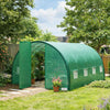 Galvanised Steel Frame Garden Greenhouse 400cm Length - Velmora