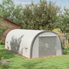 Galvanised Steel Frame Garden Greenhouse 591cm Length - Velmora