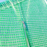 Galvanised Steel Frame Garden Greenhouse 595cm Length With 8 Mesh Windows - Velmora