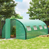 Galvanised Steel Frame Garden Greenhouse 600cm Length - Velmora