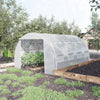 Galvanised Steel Frame Garden Polytunnel Greenhouse With 8 Windows - Velmora