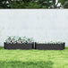Galvanised Steel Outdoor Garden Planter Box 110cm Diameter in Set Of 2 - Velmora