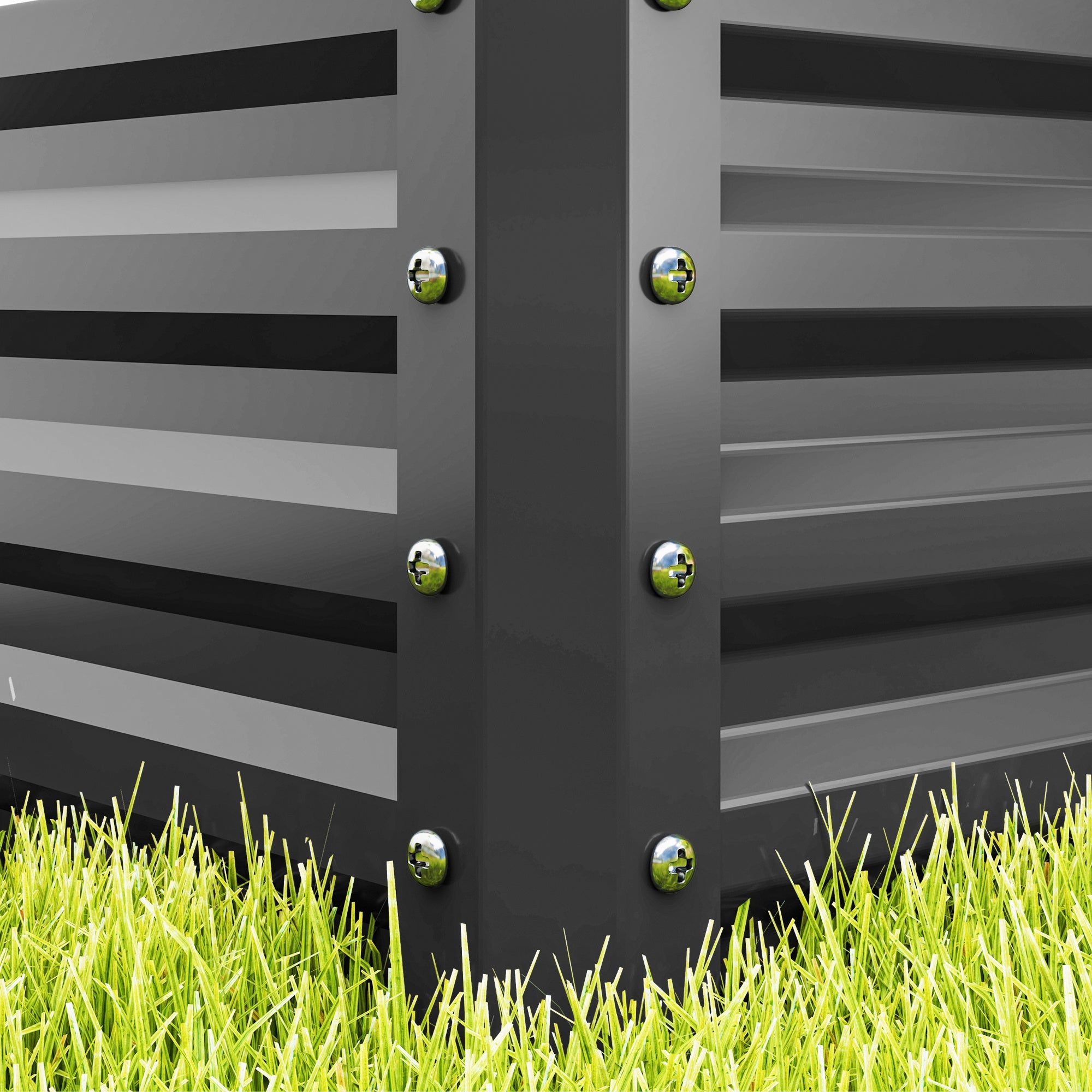 Galvanised Steel Outdoor Garden Planter Box 110cm Wide in Set Of 2 - Velmora