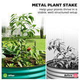 Galvanised Steel Outdoor Garden Planter Box 150cm Wide in Set Of 2 - Velmora