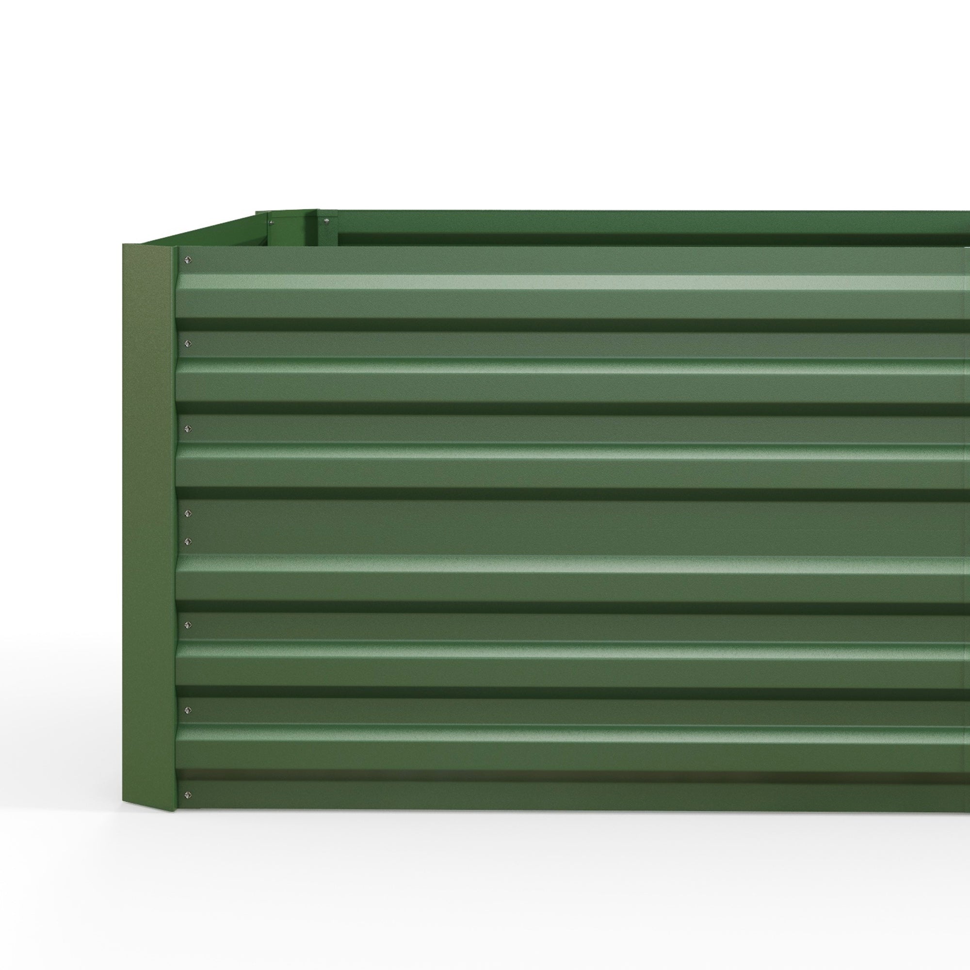 Galvanised Steel Outdoor Garden Planter Box 180cm Wide in Set Of 2 - Velmora